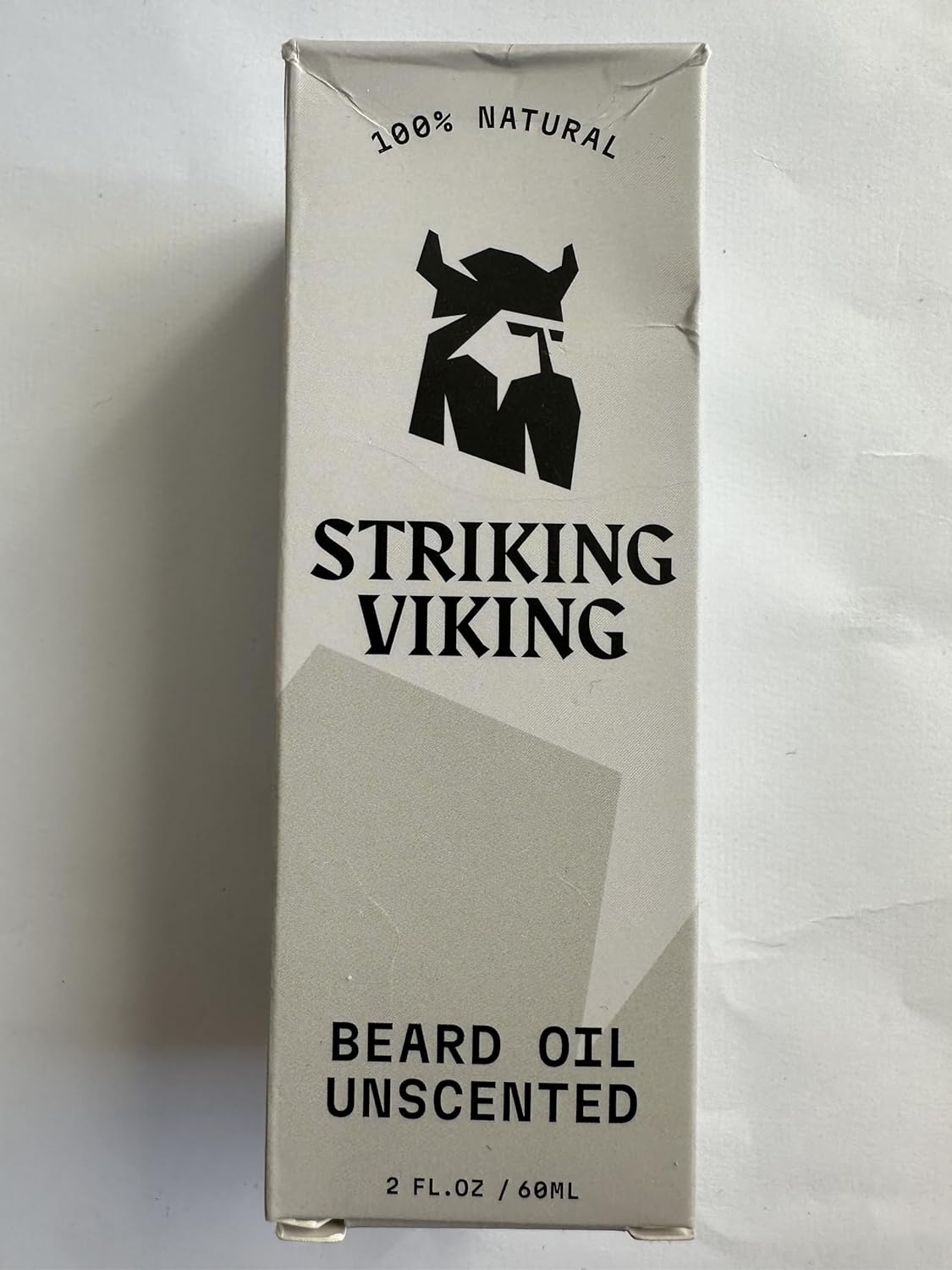 Striking Viking Unscented Beard Oil for Men - 2 Fl Oz, Fragrance-Free - Clear Beard & Mustache Conditioner with Jojoba & Argan Blend, Almond & Tea Tree Oils for Growth & Sensitive Skin