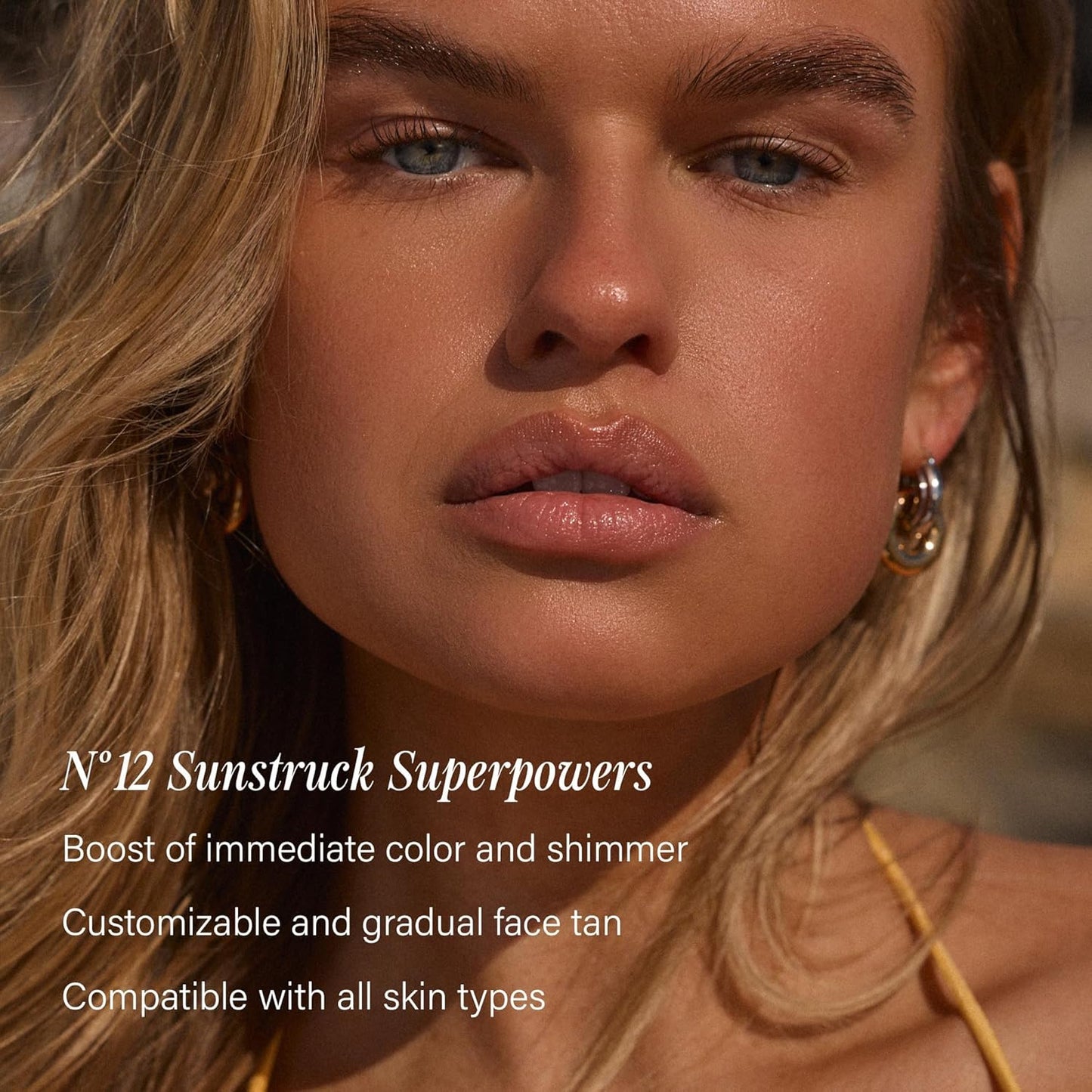 + Lux Unfiltered N°12 Sunstruck Face Tanning Drops - Fragrance Free Bronzing Drops for Face with Hyaluronic Acid, Coconut Water, & Passionfruit Oil - Cruelty Free & Vegan Self Tanner