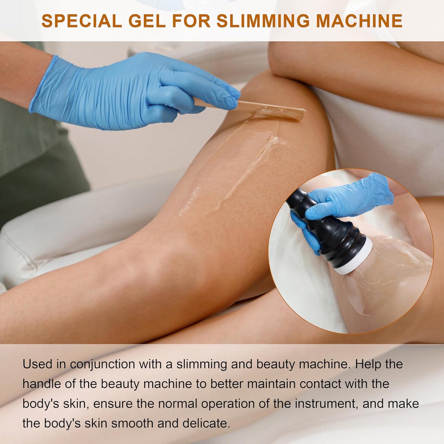 Elitzia 2 Pcs Gel for Body Facial Care Beauty Machine ETCOM01 300g/pcs (Fibro Compactness Gel)