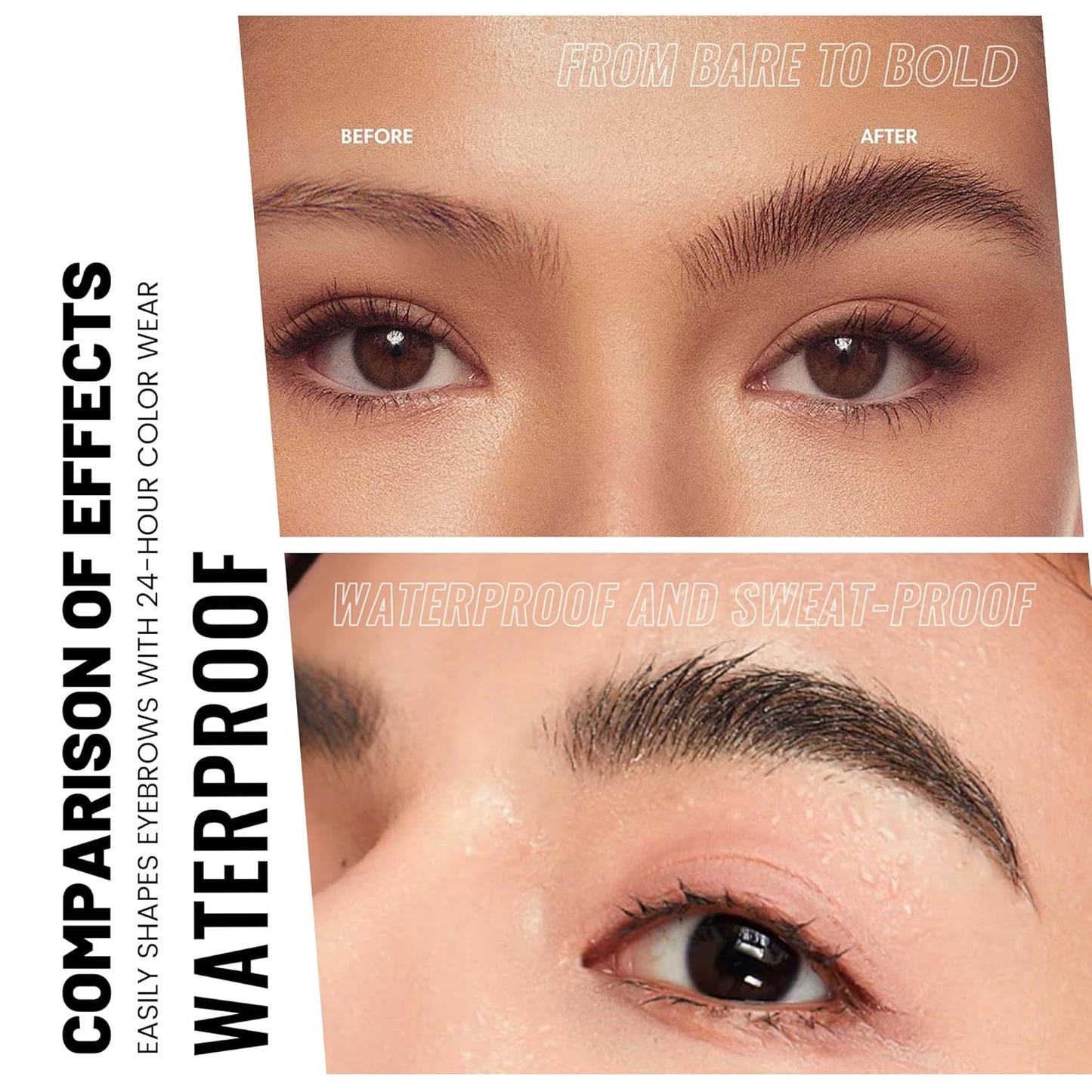 2 Pack 2 Fine Tip Eyebrow Pen, Waterproof Filling Faux Brow Makeup Pencils for Women with Precise Curved Brush-Tip to Fast Create Natural Hair-Like Brows, Last All-Day (Truffle)