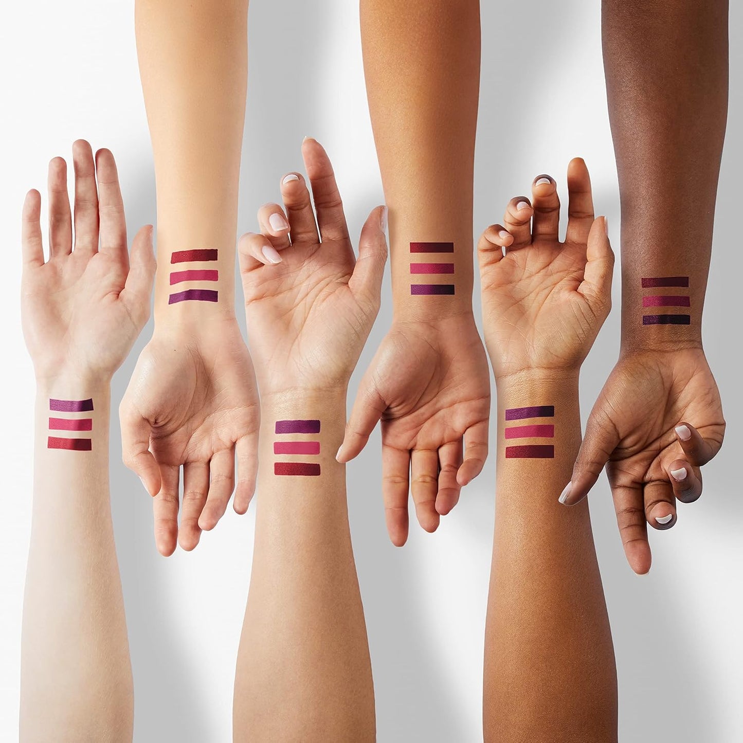 evpct 3Pcs Dark Purple Red Rose pink Matte Liquid Lipstick Sets for Black Women Matte Lipstick Lip Stain Long Lasting Waterproof 24, labial mate larga duracion 24 labiales mate 24 horas originales