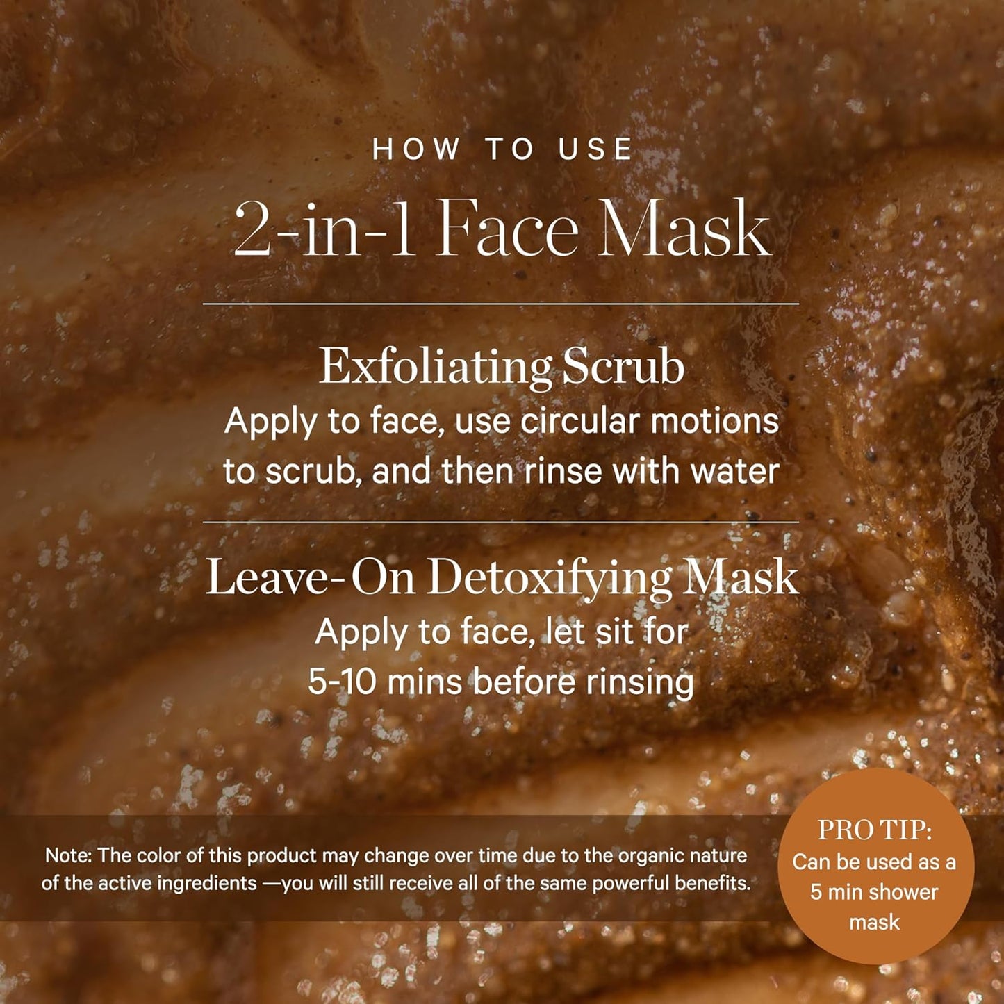 KORA Organics Turmeric Brightening & Exfoliating Mask, Multi-Use Facial Scrub, Polish & Illuminate, Certified Organic Exfoliating Face Mask, Cruelty Free Exfoliator - 3.38 fl oz