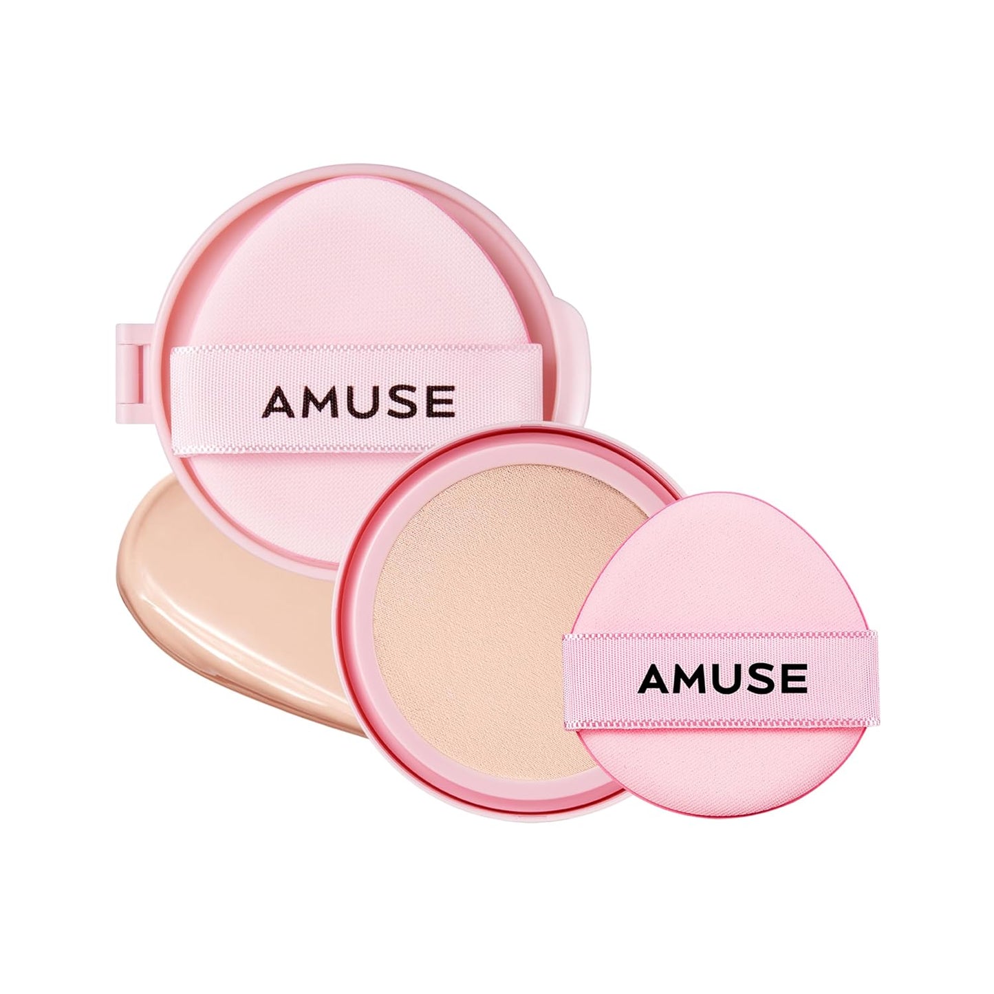 Amuse SEOUL DEW POWER VEGAN CUSHION [REFILL] | Dewy, glow, long-lasting, clean beauty, lightweight, natural look, foundation for sensitive skin, hydrating cushion ([REFILL] 01 PURE)