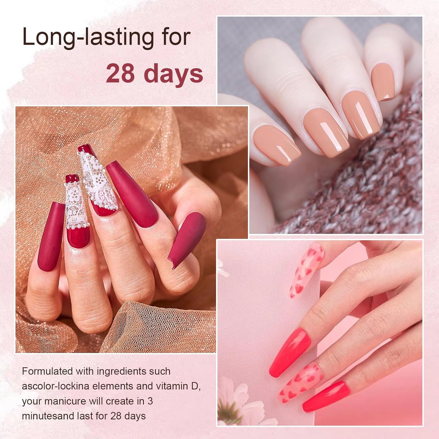 Dip Powder Nail Kit Starter, 30 Colors Dip Nails Skin Nude Brown Glitter, Dark Color Acrylic Dipping Powder Liquid Set with Base/Top Coat Activator Brush Saver for Manicure DIY Gift