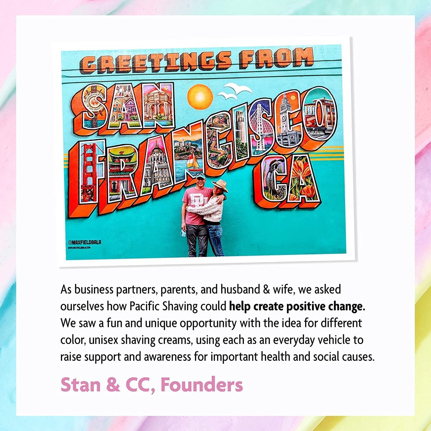 Pacific Shaving Company Pink Shaving Cream - Foaming Colorful Shaving Cream - Hydrating, Redness Reducing + Irritation Free Shave Cream (7 Oz)