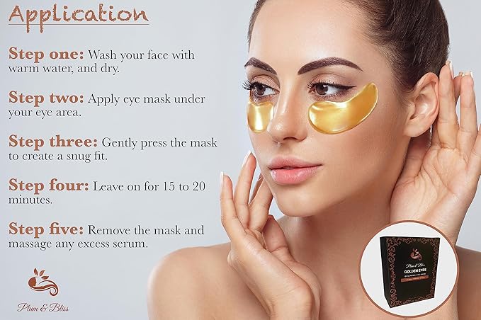 Rejuvenating Under Eye Masks, 20 Pairs, Reduces Fine Lines, Wrinkles, Dark Circles, Puffiness