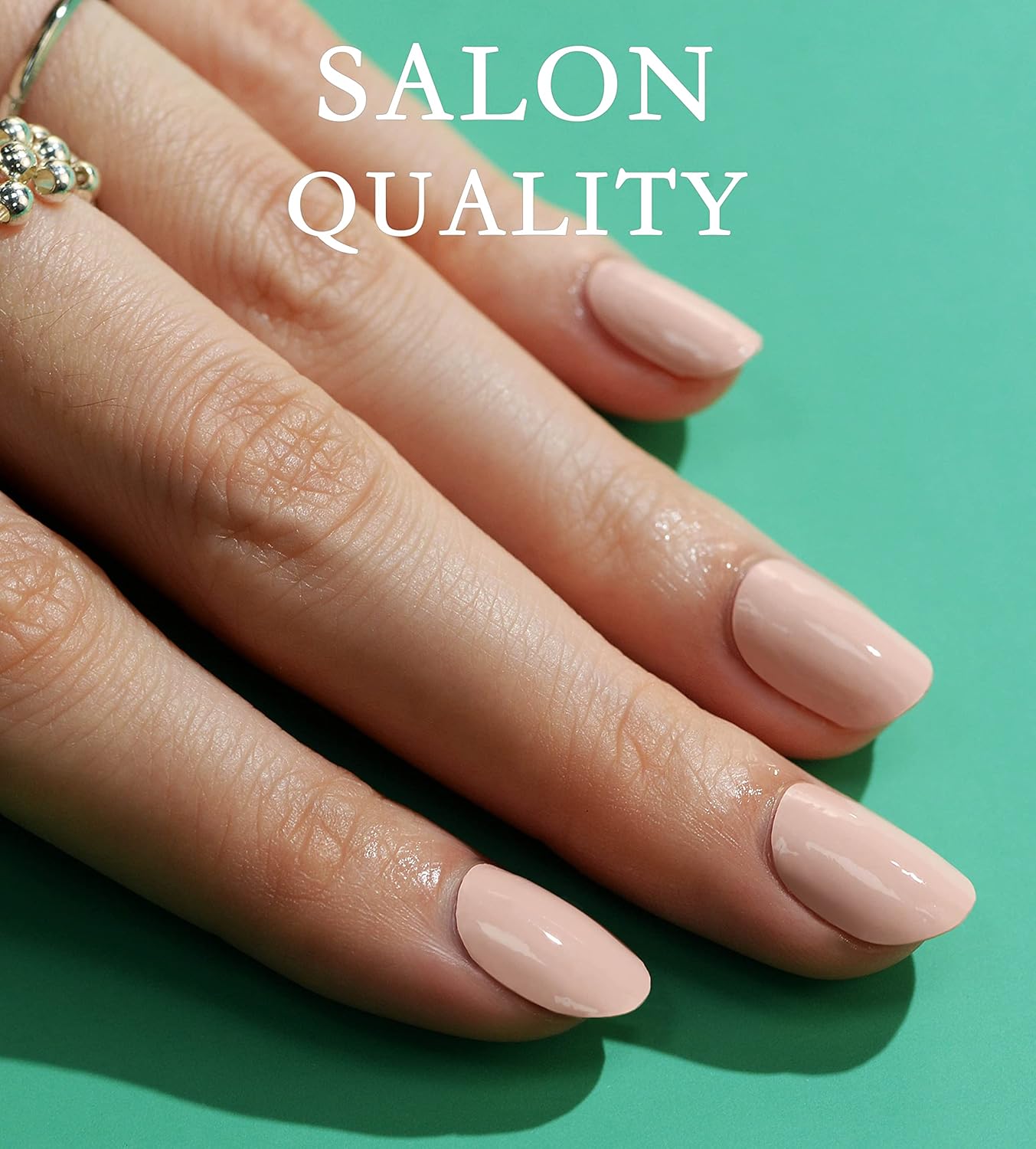 Nail Polish Strips Long Lasting, 20Pcs Wraps, Easy Apply& Remove Salon Quality Gel Nail Stickers (Sweet Light Pink)