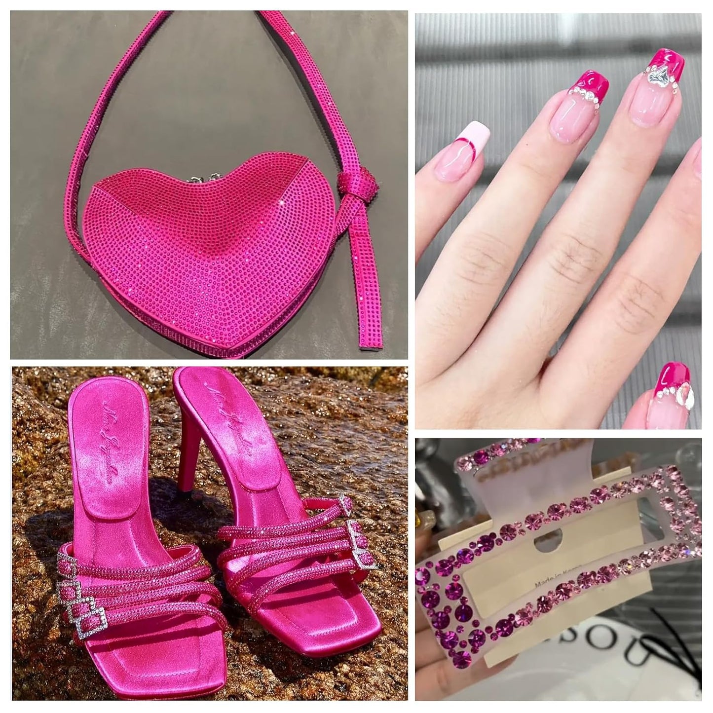 1440Pcs Red Ab Crystal Rhinestones,Glass Flatback Rhinestones Mini Gemstones for Nail Face Makeup Art Crafts Clothes Decoration -(SS8,2.4mm,Red Ab)