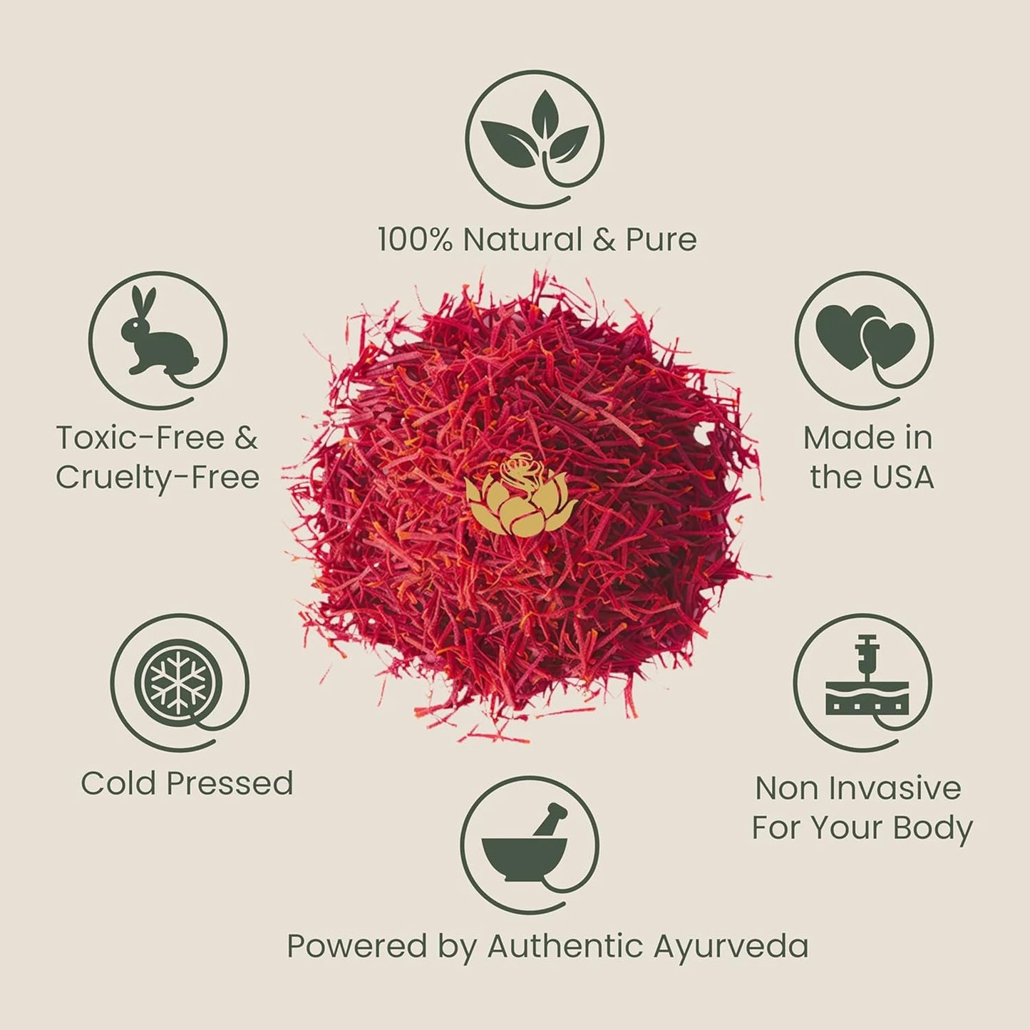 Shankara Kumkumadi Oil with Pure Saffron and Ayurvedic Herbs (Rose Aroma 18ml)