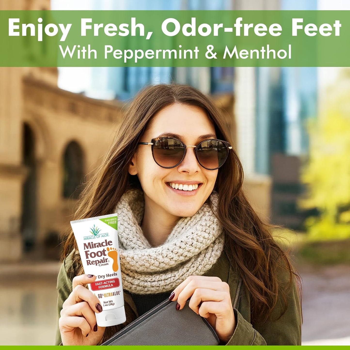 Miracle Foot Repair Cream (1 oz / 12 Pack) Repairs Dry Cracked Heels and Feet, 60% Pure Ultra Aloe Moisturizes, Softens, and Repairs