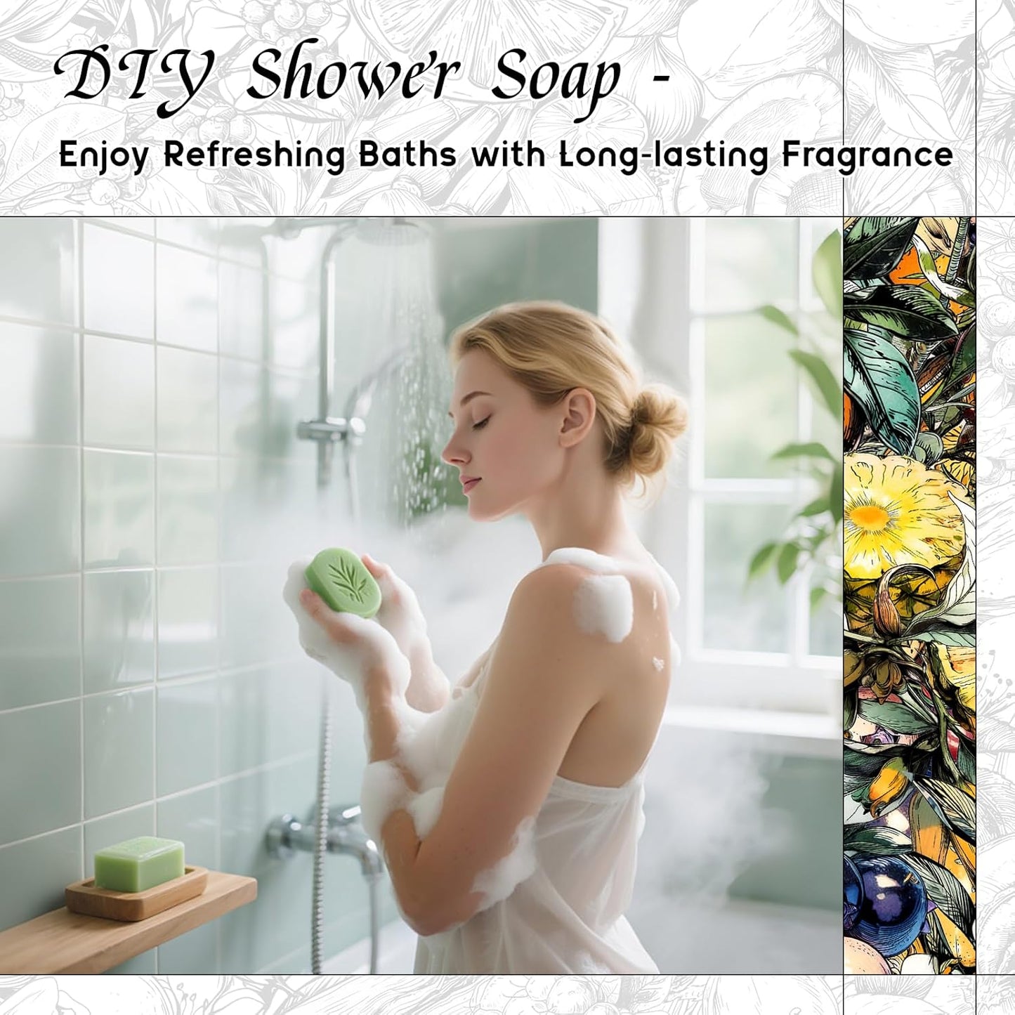 HIQILI Water Lily Moonbeam Fragrance Oil for Diffuser, Candles, Soap & Perfume Making, Floral Scent, Long-Lasting Aroma - 5.07 Fl Oz