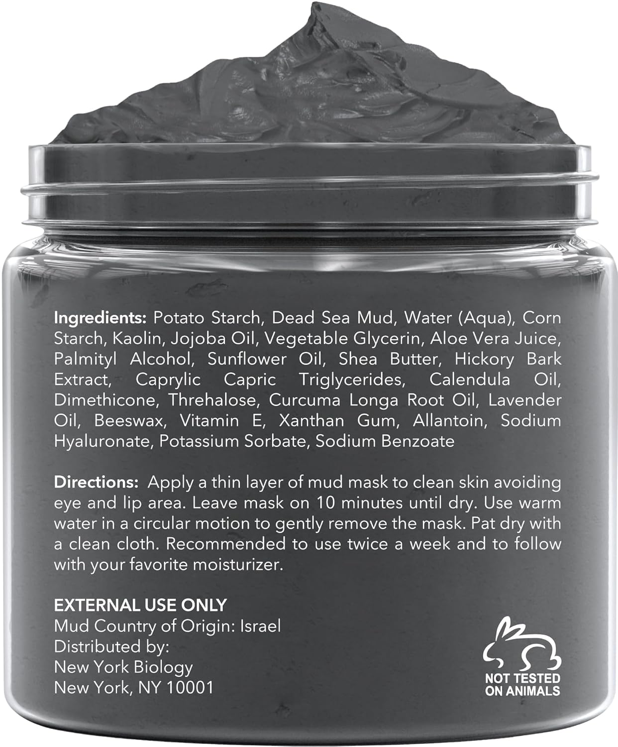 New York Biology Dead Sea Mud Mask for Face and Body | with Lavender | Spa Quality Pore Refiner for Oily Skin | Natural Skincare for Women & Men | Tighten Skin for A Healthier Complexion | 8.8 oz