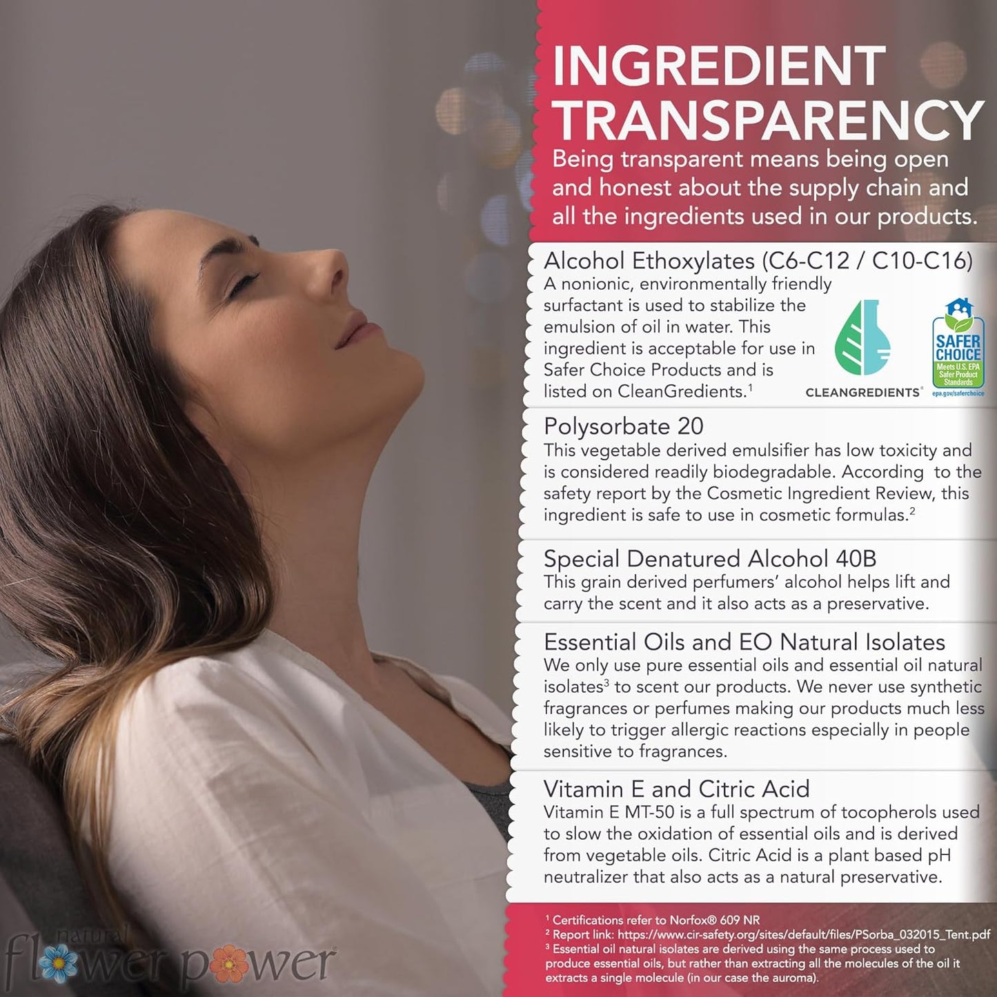 Air Freshener Spray - Odor Eliminator w/Essential Oils - Home, Car & Fabric - Cruelty Free & Vegan - Variety Pack - Citrus & Spice and Peppermint & Lemon - 2 x 4 fl oz