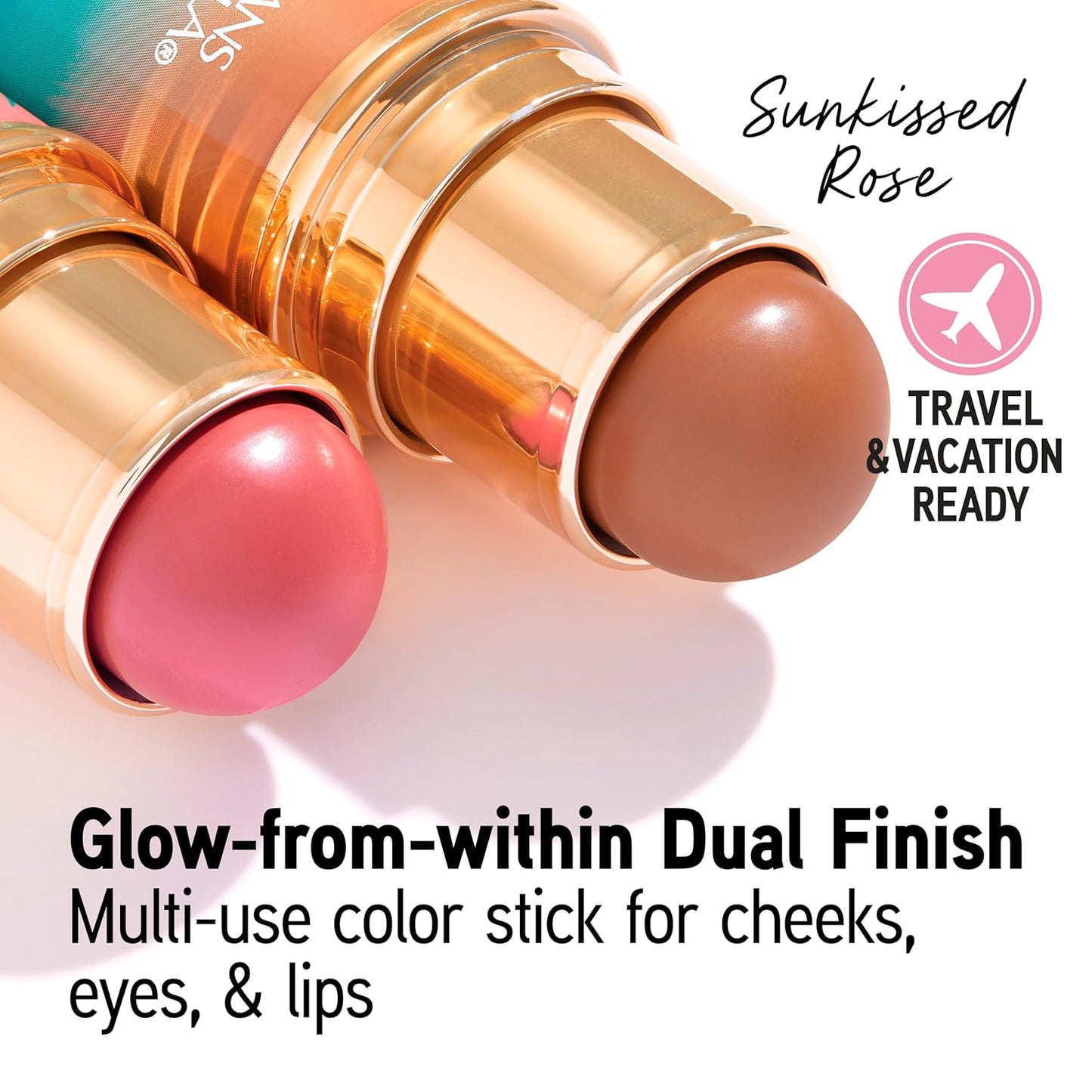 Physicians Formula Butter Glow & Go Multiuse Stick, Ultra-Creamy Radiant Finish Formula with Murumuru Butter, Vegan & Cruelty-Free- Sunkissed Rose