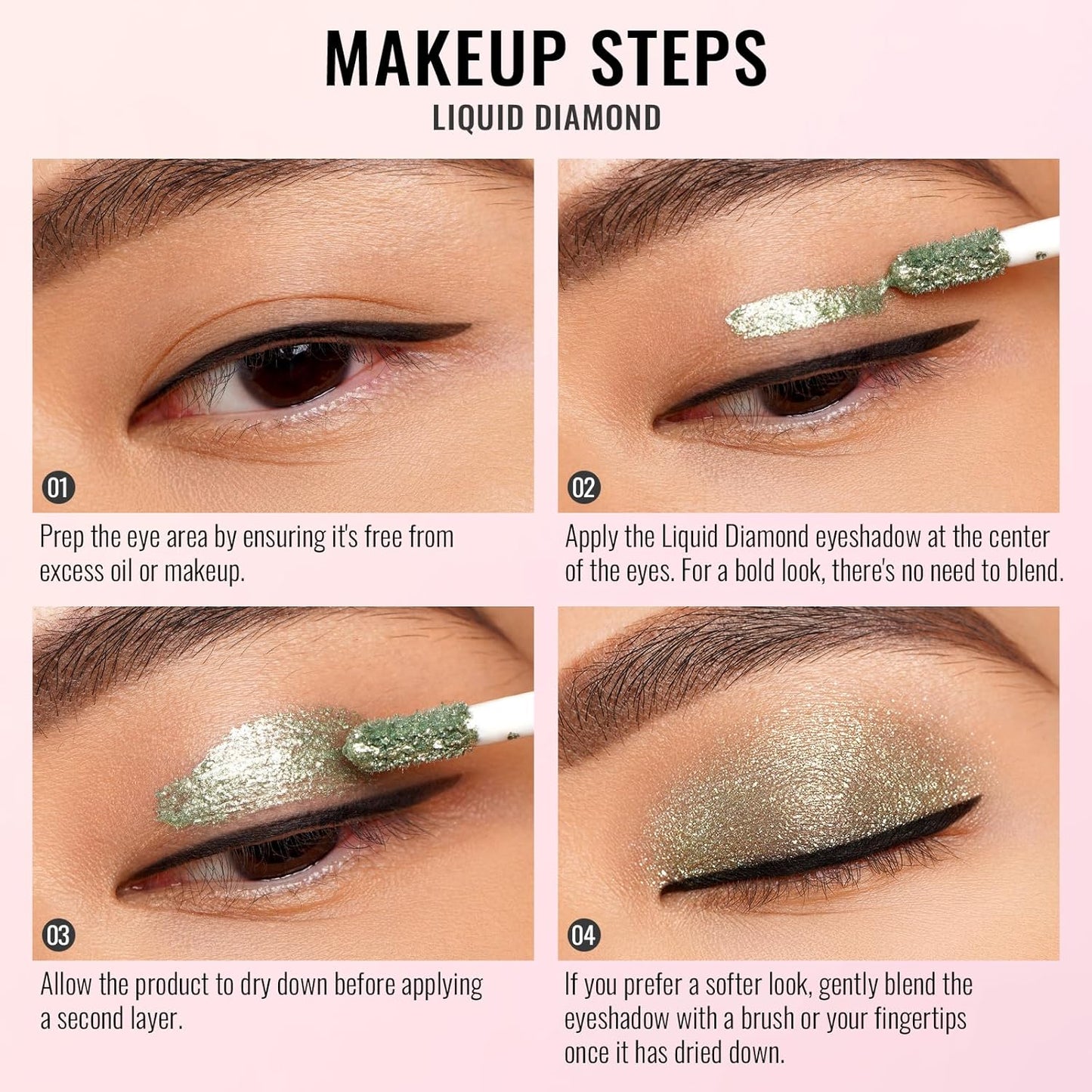 Oulac Liquid Glitter Eyeshadow Liquid Eyeshadow Duo-Chrome| Red Liquid Eyeliner Shimmer| Non-creasing Lightweight Moisturizing Formula Easy to Remove. Vegan & Cruelty-Free (18)