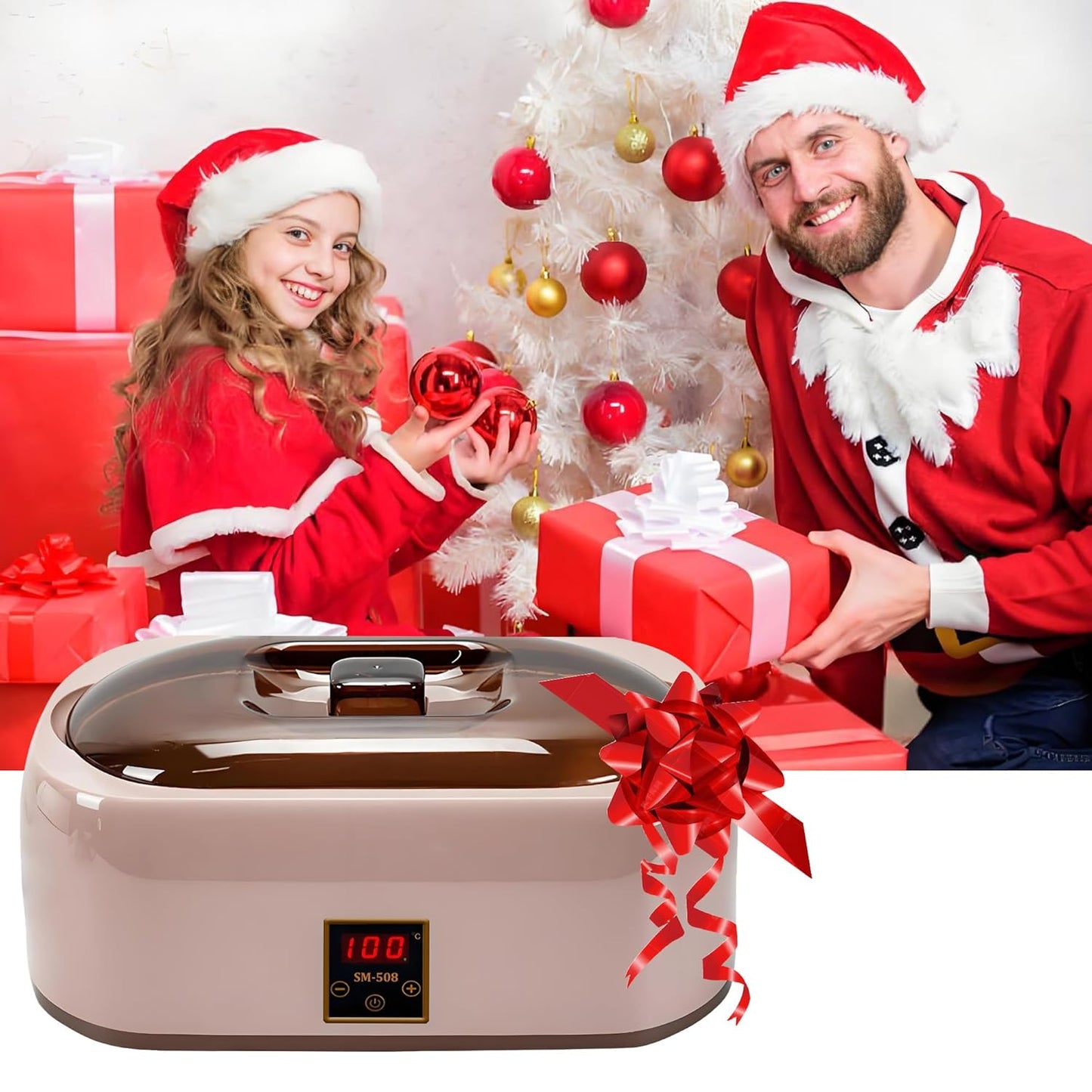 Paraffin Wax Machine for Hand and Feet - Rapid Wax Melting, Intelligent Temperature Control, Hydrating & Moisturizing Spa Treatment at Home (Pink)