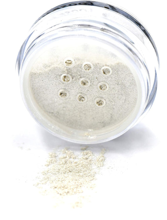 White Sparkle Vanilla Shimmer Vegan Single Loose Eyeshadow; Talc, Paraben & Cruelty Free