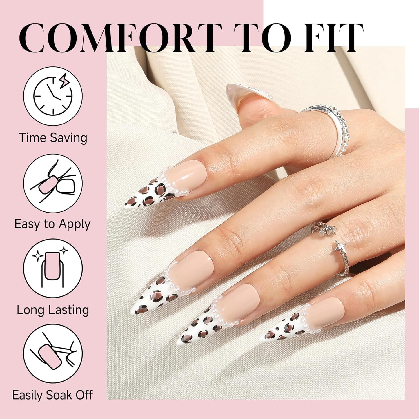 Long Stiletto Gel Nail Tips Full Cover 360pcs Long Stiletto Almond Fake Clear Nails Tips Half Matte Acrylic Press on Nails for Nail Extension DIY Art Salon 12 Sizes