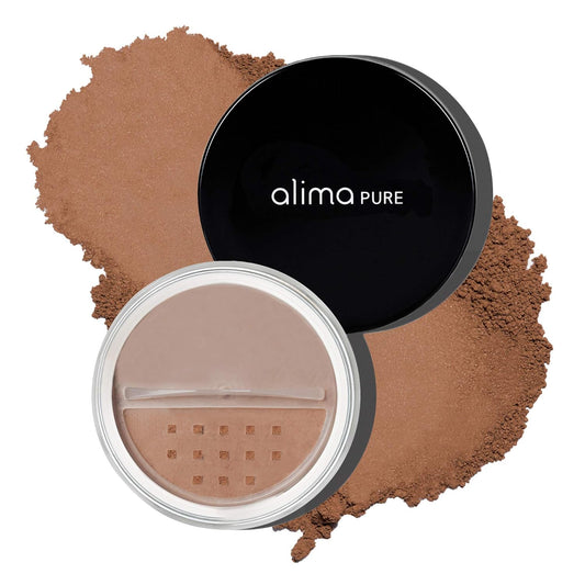 Alima Pure Matte Foundation Loose Mineral Powder Foundation Makeup, Loose Powder Makeup Oil Free Talc Free Powder, Natural Makeup Mineral Foundation Full Coverage Natural Foundation Powder .16 oz/4.5g