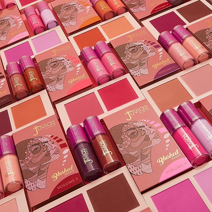 Juvia's Place Blushed Liquid Blush PeachRose - Dewy Tint Cheeks Makeup Glow Pigment Effortless Beauty Long Lasting Cosmetics Soft Creamy Natural Buildable All Skin Color Light Flawless Finish Blend