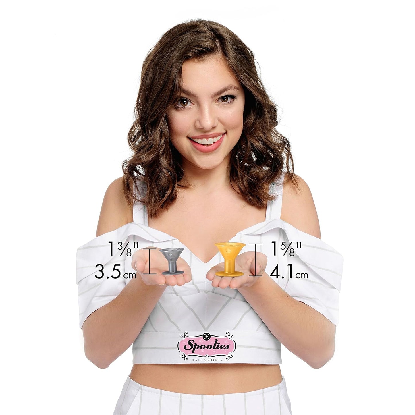 Hair Curlers Beach Waves & Spiral Ringlets Heatless Curler Kit, 20 Curlers (8 Jumbo 12 Medium), for hair up to 18" (46cm) long