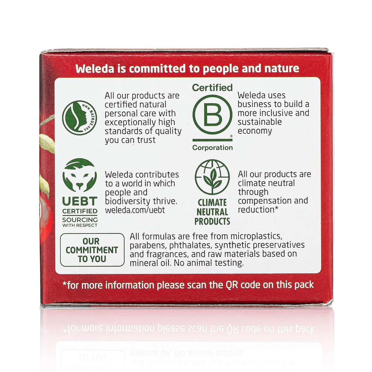 Weleda Face Care Plumping Night Cream, Plant Rich Moisturizer with Pomegranate and Maca Root Peptides