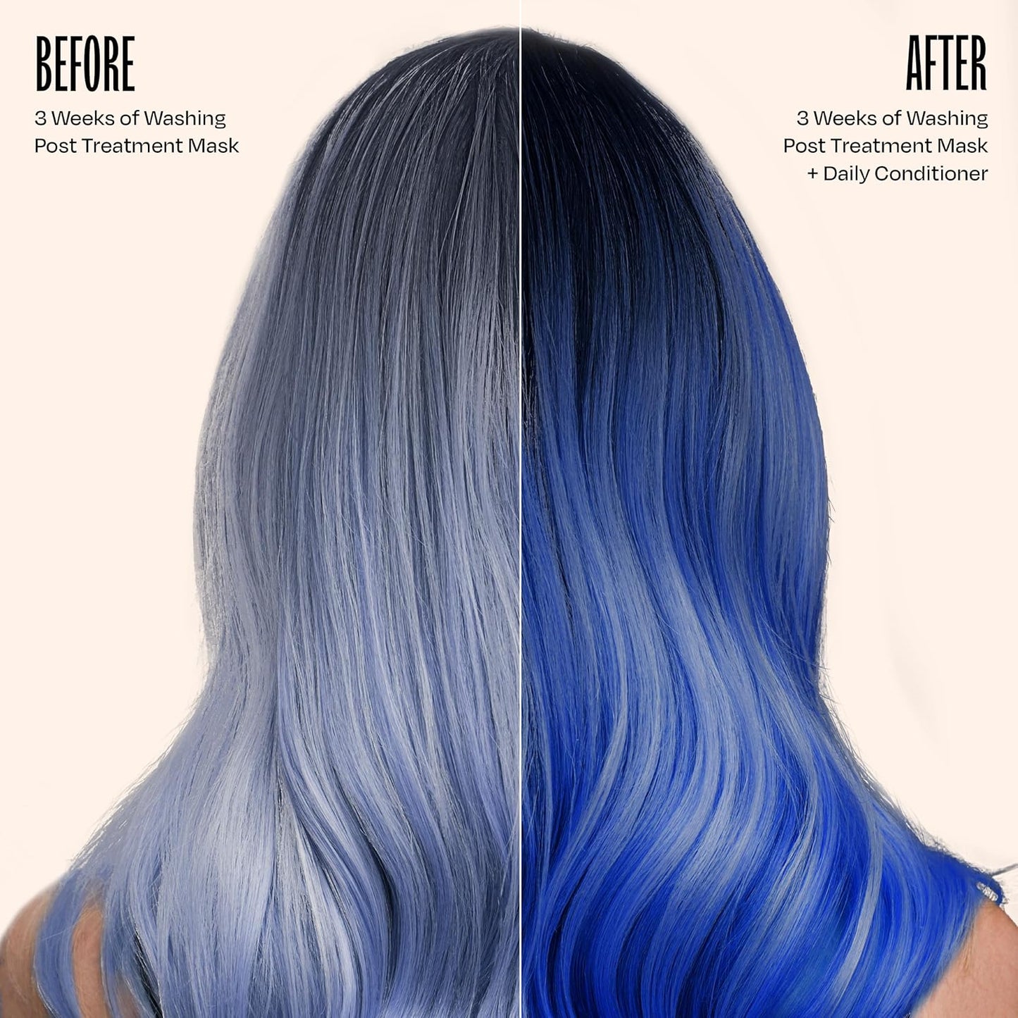 Overtone Daily Color Depositing Conditioner - 4.5oz Temporary Coloring Conditioner with Shea Butter & Coconut Oil - Refresh Color & Prevent Fading - Vegan & Cruelty-Free, Extreme Blue is Cosmic Cobalt