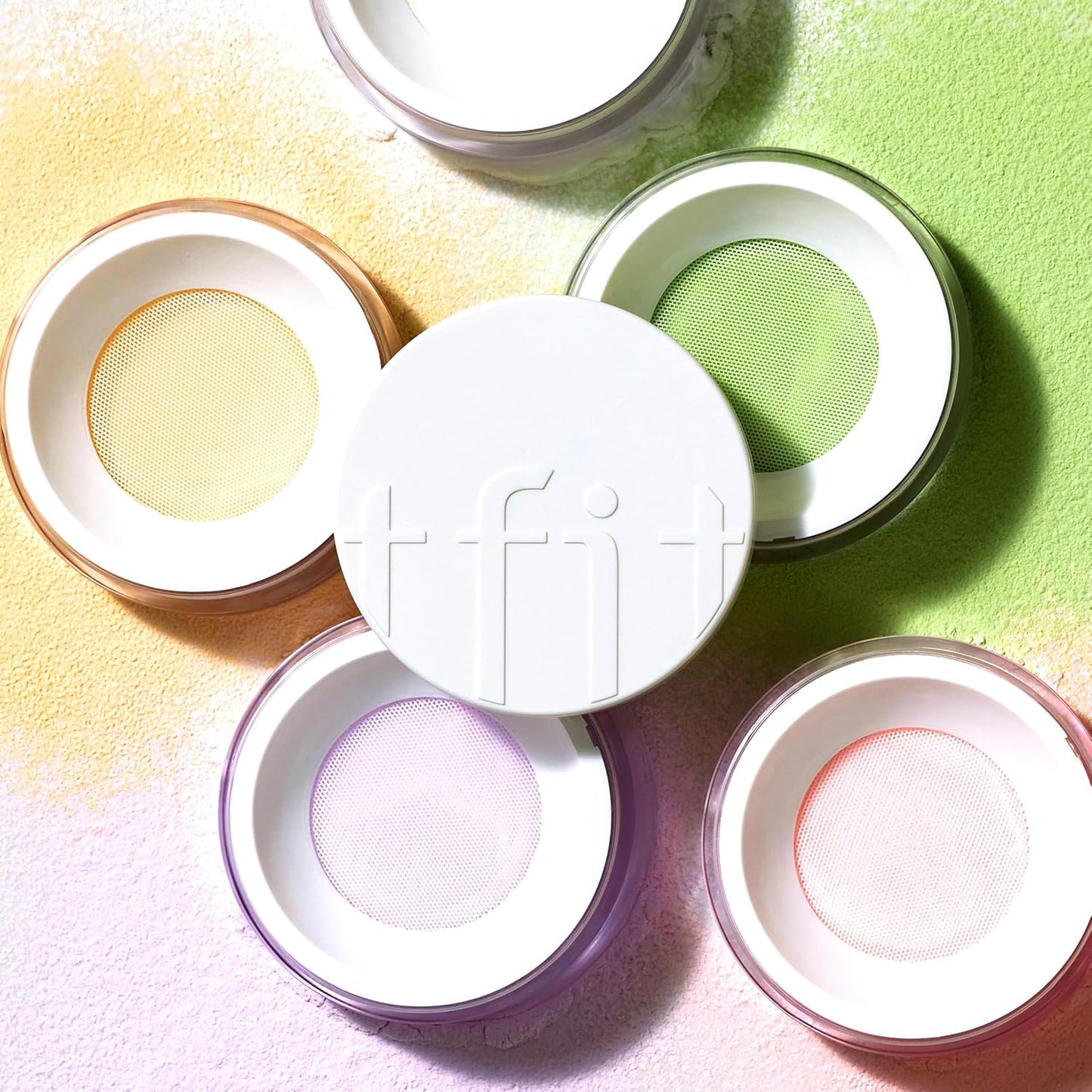TFIT Translucent Set Finishing Powder - Sebum Control Face Loose Powder, Matte & Silky Finish, Lightweight, Long-lasting, Korean Makeup Setting Powder (2.3 Deep Beige, 0.24 Oz.)