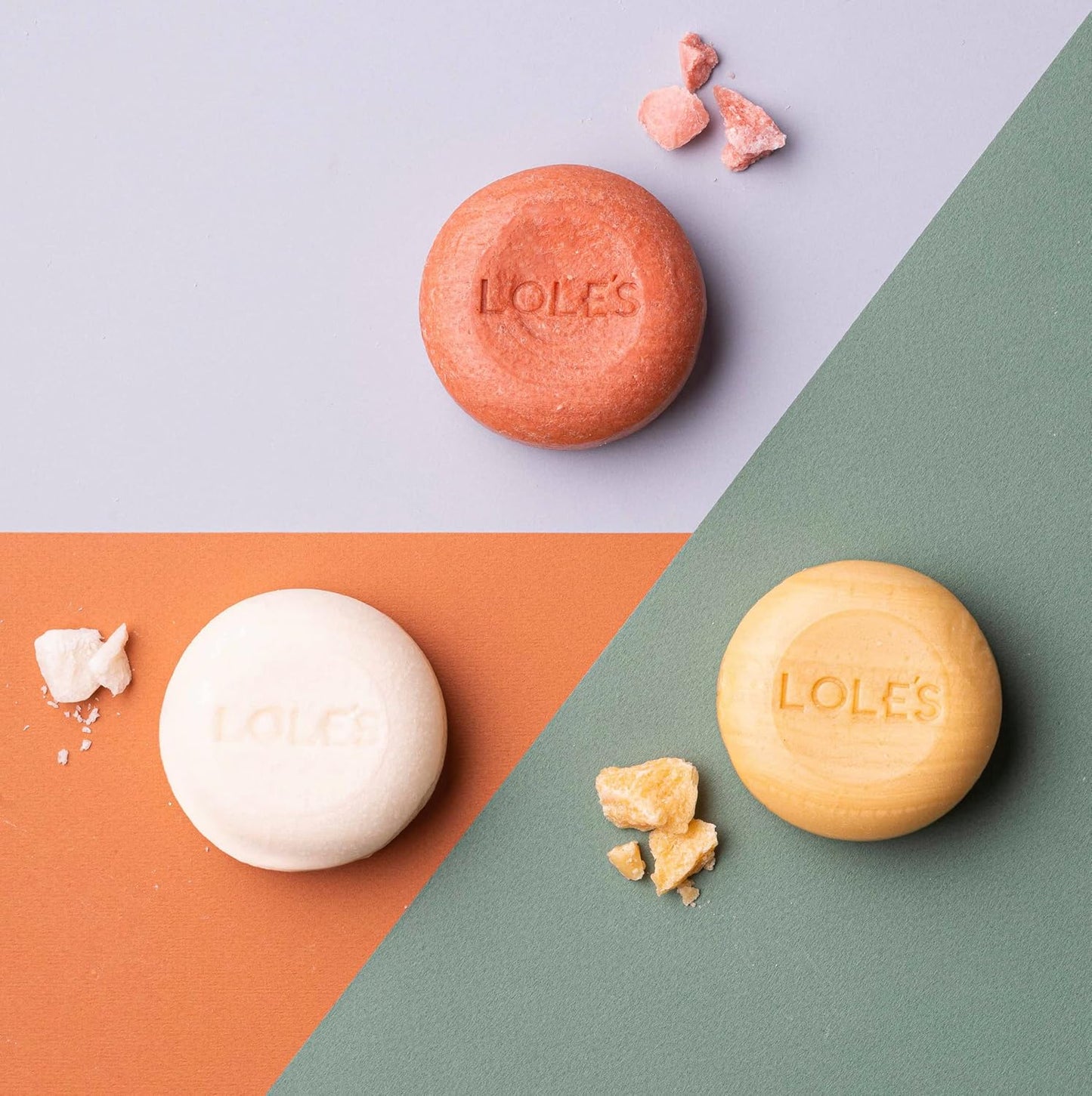 LOLE'S Shampoo Bar and Conditioner 2in1 with Jojoba Oil for Itchy Scalp & Dandruff, Moisturizes & Cleans Scalp, Travel Shampoo, Silicone Free, 3.5Oz