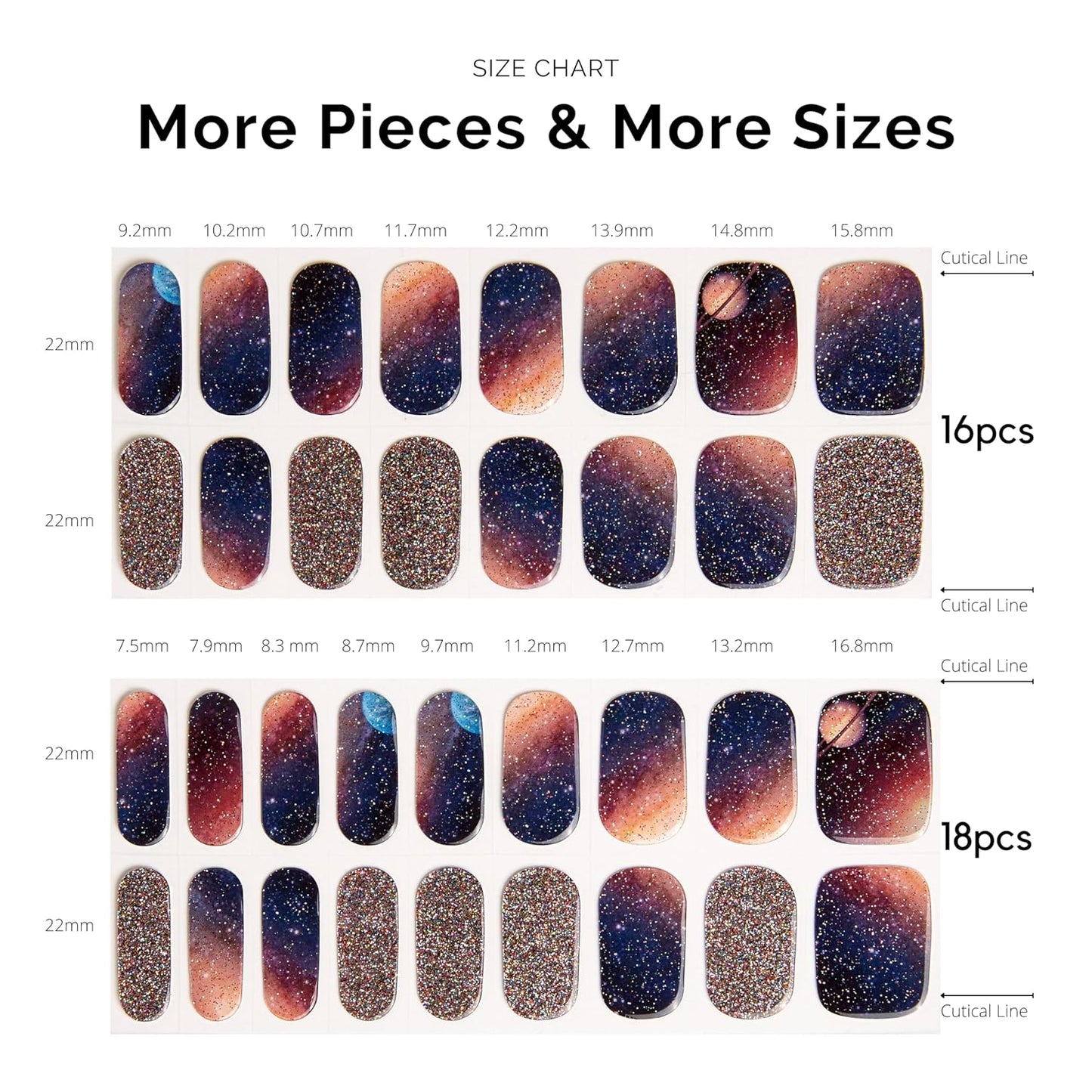 NAILOG Semi Cured Gel Nail Strips 34 pcs| Buy 2 Get 1 UV Lamp | Long Lasting Nail Polish Sticker Wraps with Glossy Gel Finish, Milky Way